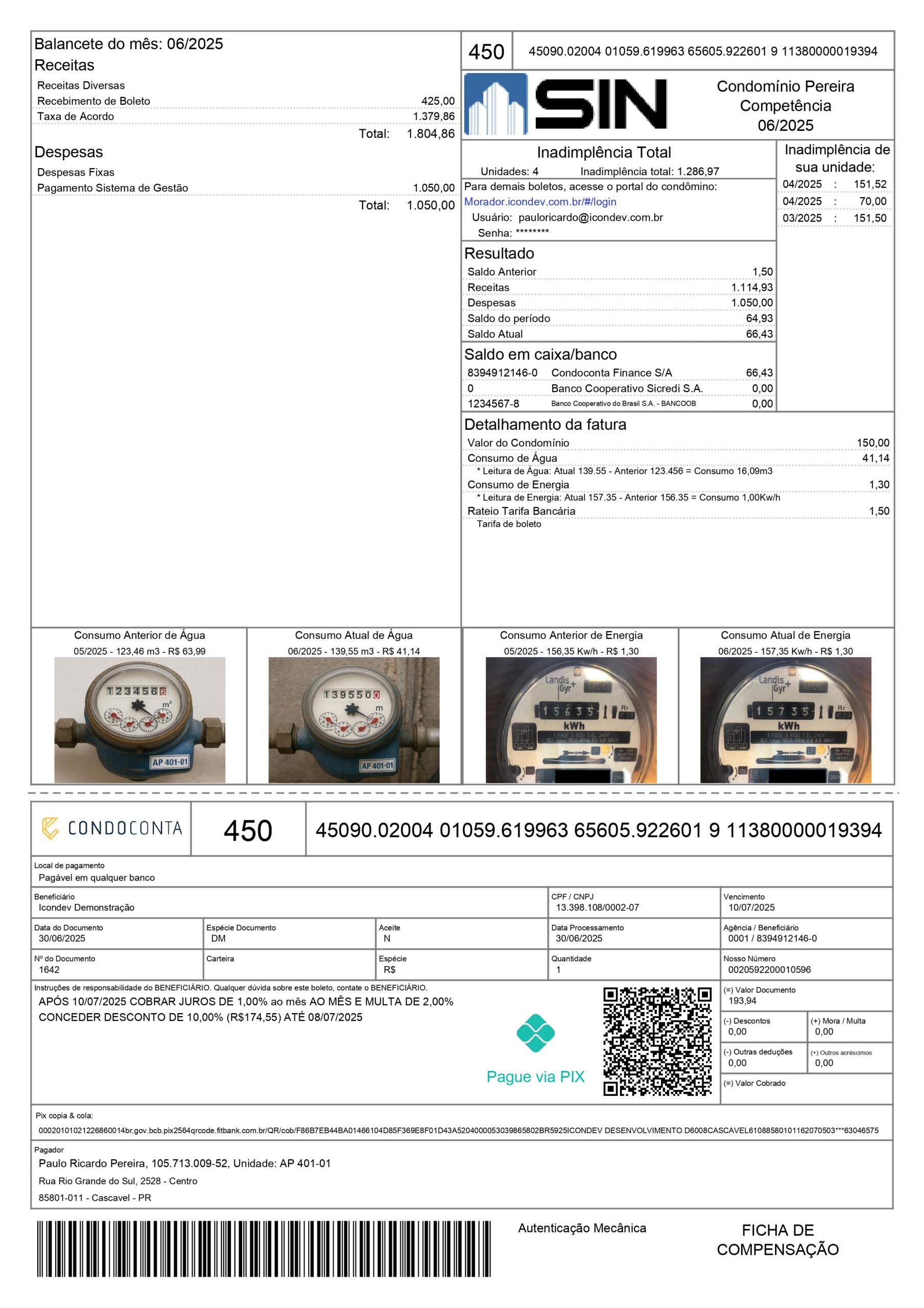 Modelo 2 Tipos de Consumo SIN+